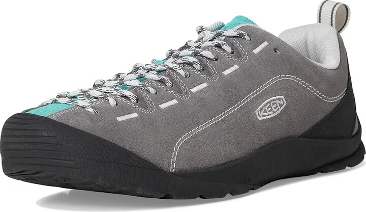 KEEN Jasper Men's Lace up casual Shoes Steel Grey/Bright Aqua : 9.5 D - Medium, Suede - Image 5