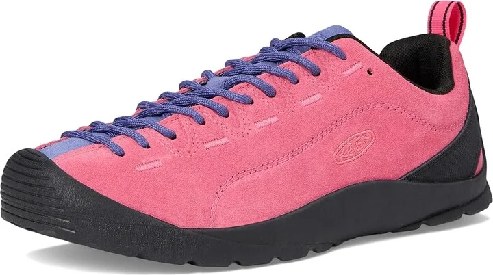 KEEN Jasper Women's Lace up casual Shoes Pink Lemonade/Skipper Blue : 8 B - Medium, Leather/Suede - Image 5