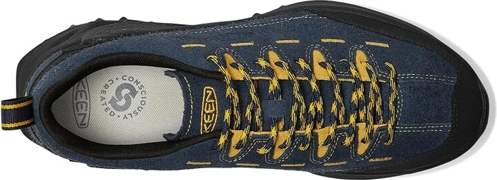 KEEN Jasper Zionic Men's Climbing Shoes Sky Captain/Lemon Curry : 8 D - Medium, Suede - Image 2