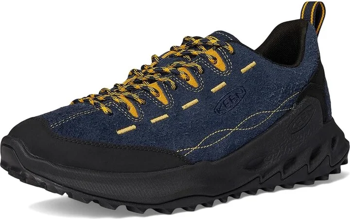 KEEN Jasper Zionic Men's Climbing Shoes Sky Captain/Lemon Curry : 8 D - Medium, Suede - Image 5