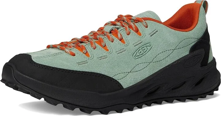 KEEN Jasper Zionic Women's Shoes Granite Green/Gold Flame : 9.5 B - Medium, Suede - Image 5