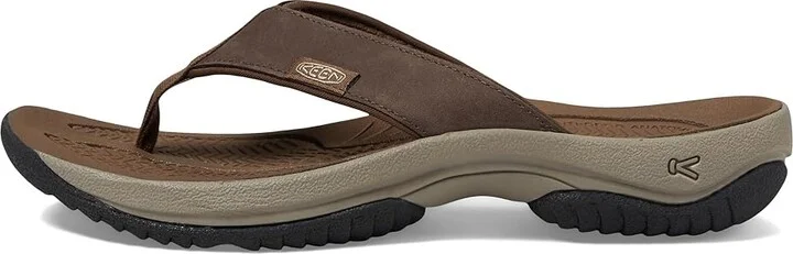 KEEN Kona Flip TG Men's Shoes Java/Dark Earth : 9.5 D - Medium, Leather/Synthetic - Image 5