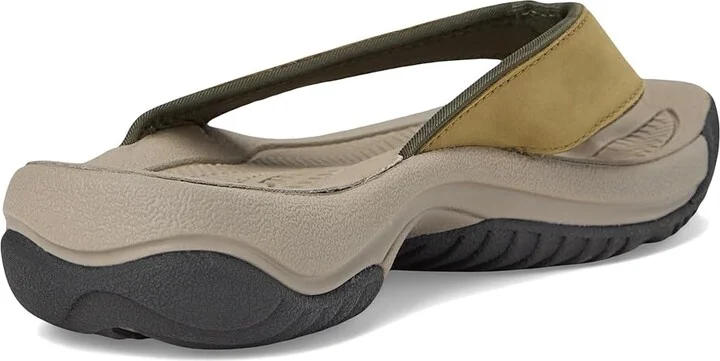 KEEN Kona Flip TG Men's Shoes Martini Olive/Forest Night : 8.5 D - Medium, Leather/Synthetic - Image 4