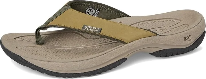 KEEN Kona Flip TG Men's Shoes Martini Olive/Forest Night : 8.5 D - Medium, Leather/Synthetic - Image 5