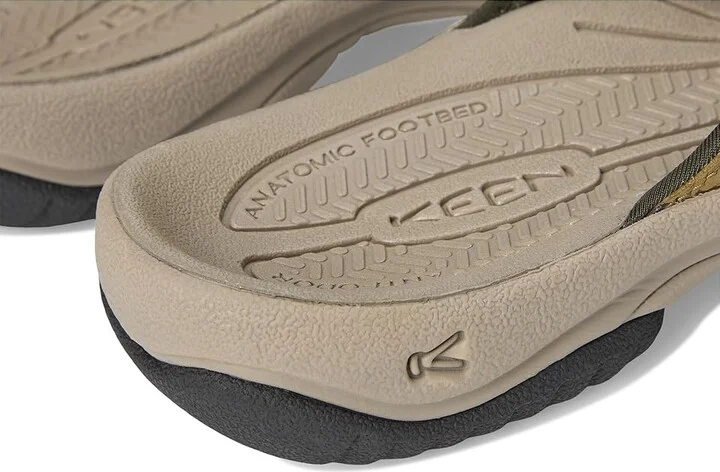 KEEN Kona Flip TG Men's Shoes Martini Olive/Forest Night : 8.5 D - Medium, Leather/Synthetic - Image 7