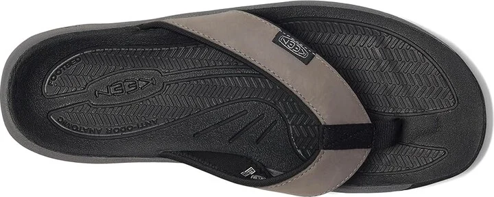 KEEN Kona Flip TG Men's Shoes Steel Grey/Black : 11 D - Medium, Leather/Synthetic - Image 2