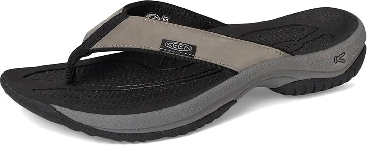 KEEN Kona Flip TG Men's Shoes Steel Grey/Black : 11 D - Medium, Leather/Synthetic - Image 5