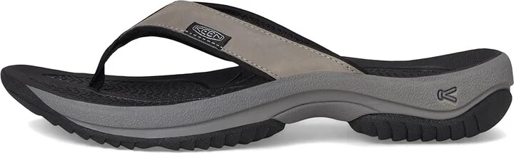 KEEN Kona Flip TG Men's Shoes Steel Grey/Black : 11 D - Medium, Leather/Synthetic - Image 6
