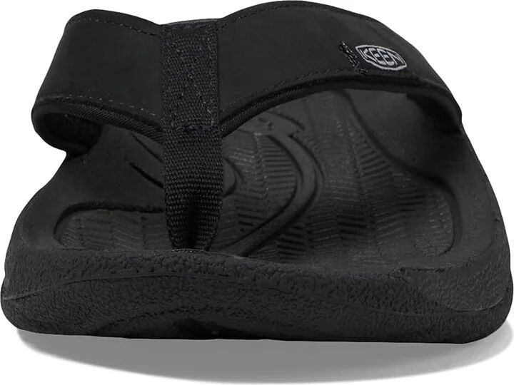 KEEN Kona Flip TG Women's Shoes Black/Vapor : 9 B - Medium, Leather - Image 2