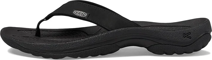 KEEN Kona Flip TG Women's Shoes Black/Vapor : 9 B - Medium, Leather - Image 5