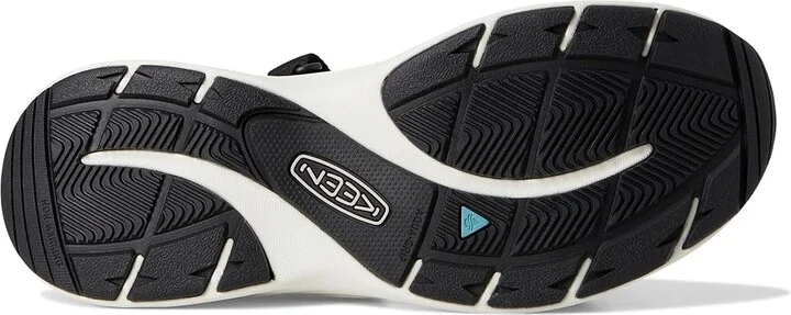 KEEN Leiki Open-Toe Sandals Women's Shoes Black/Star White : 9.5 B - Medium, Synthetic - Image 3