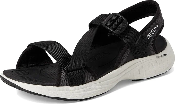 KEEN Leiki Open-Toe Sandals Women's Shoes Black/Star White : 9.5 B - Medium, Synthetic - Image 5