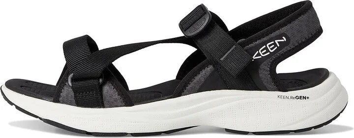 KEEN Leiki Open-Toe Sandals Women's Shoes Black/Star White : 9.5 B - Medium, Synthetic - Image 6