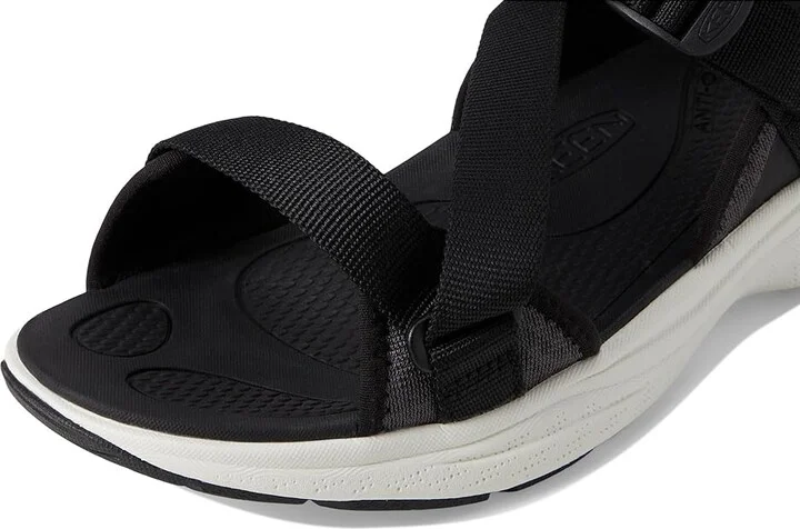 KEEN Leiki Open-Toe Sandals Women's Shoes Black/Star White : 9.5 B - Medium, Synthetic - Image 7