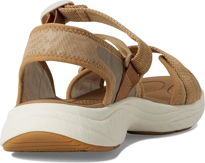 KEEN Leiki Open-Toe Sandals Women's Shoes Chipmunk/Birch : 9.5 B - Medium, Synthetic - Image 4
