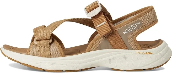 KEEN Leiki Open-Toe Sandals Women's Shoes Chipmunk/Birch : 9.5 B - Medium, Synthetic - Image 6