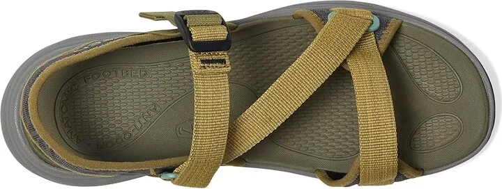 KEEN Leiki Open-Toe Sandals Women's Shoes Martini Olive/Granite Green : 9.5 B - Medium, Synthetic - Image 2