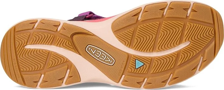 KEEN Leiki Open-Toe Sandals Women's Shoes Plum Perfect/Dubarry : 7 B - Medium, Synthetic - Image 3