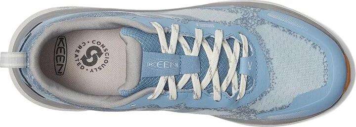 KEEN Leiki Waterproof Hiking Shoes Women's Climbing Shoes Skyway/Star White : 8.5 B - Medium, Leather - Image 2
