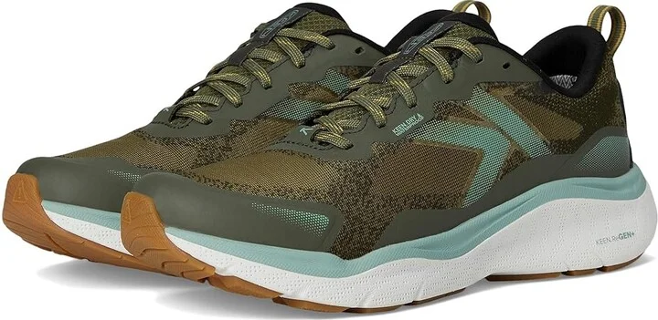 KEEN Leiki Waterproof Hiking Shoes Women's Climbing Shoes Winter Moss/Granite Green : 6.5 B - Medium, Leather