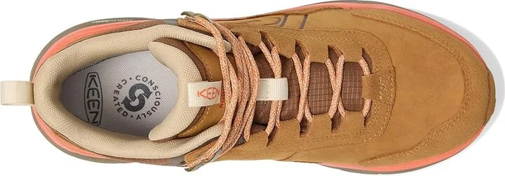 KEEN Leiki Waterproof Leather Hiking Boots Women's Hiking Boots Chipmunk/Bison : 12 B - Medium - Image 2