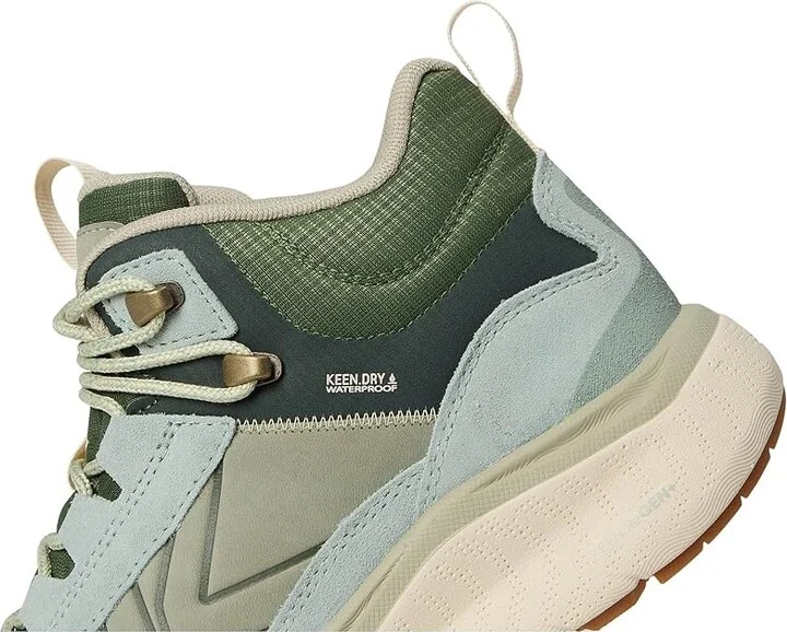 KEEN Leiki Waterproof Leather Hiking Boots Women's Hiking Boots Iceberg Green/Bronze Green : 12 B - Medium - Image 7