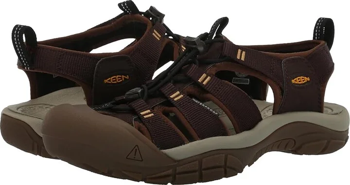 KEEN Newport H2 Men's Sandals Java/Golden Yellow : 9.5 D - Medium, Textile