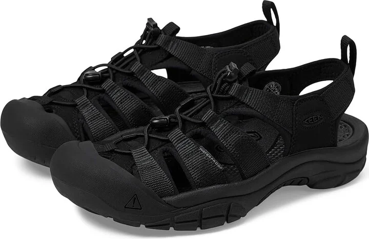 KEEN Newport H2 Men's Sandals Triple Black : 9.5 D - Medium, Textile
