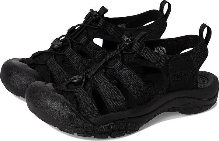 KEEN Newport H2 Women's Shoes Triple Black : 9.5 B - Medium, Synthetic/Textile