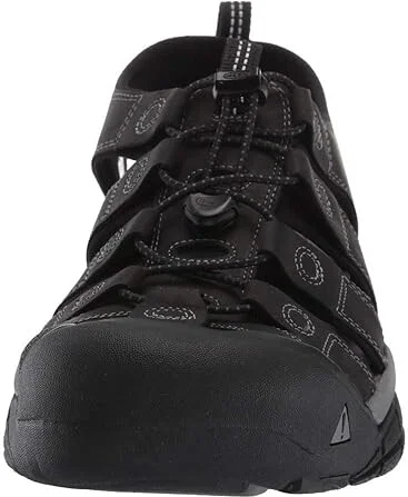 KEEN Newport Men's Shoes Black/Steel Grey : 9.5 D - Medium, Leather - Image 6