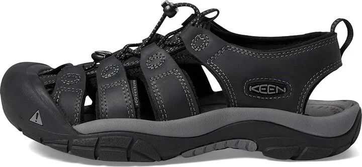 KEEN Newport Men's Shoes Black/Steel Grey : 9.5 D - Medium, Leather - Image 7