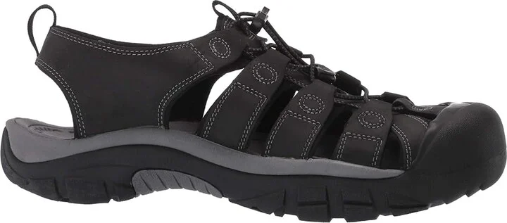 KEEN Newport Men's Shoes Black/Steel Grey : 9.5 D - Medium, Leather - Image 8