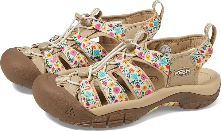 KEEN Newport Retro Women's Shoes Multi/Safari : 5.5 B - Medium, Textile