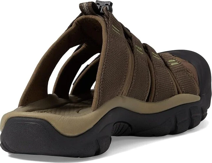 KEEN Newport Slide Men's Shoes Canteen/Campsite : 9.5 D - Medium, Leather - Image 4