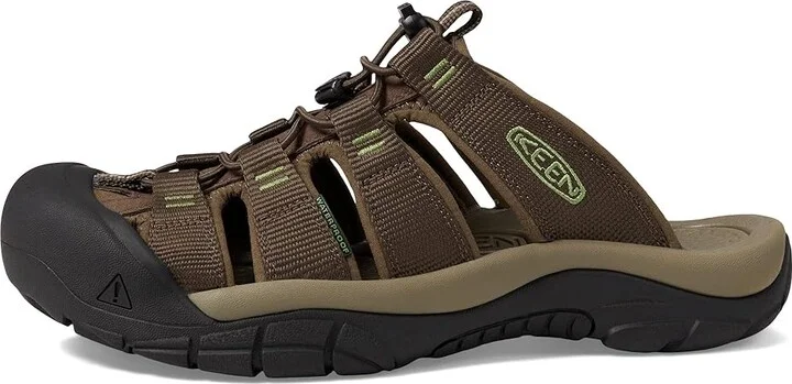 KEEN Newport Slide Men's Shoes Canteen/Campsite : 9.5 D - Medium, Leather - Image 5