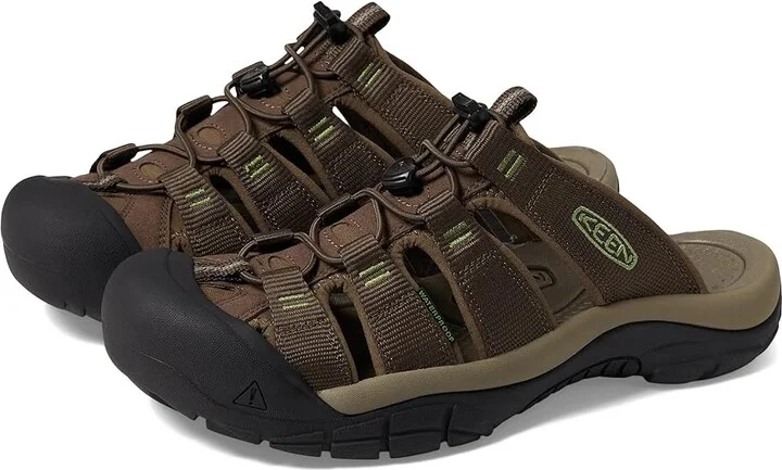 KEEN Newport Slide Men's Shoes Canteen/Campsite : 9.5 D - Medium, Leather