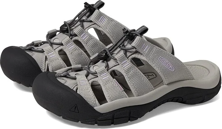 KEEN Newport Slide Women's Shoes Drizzle/English Lavender : 9.5 B - Medium, Leather