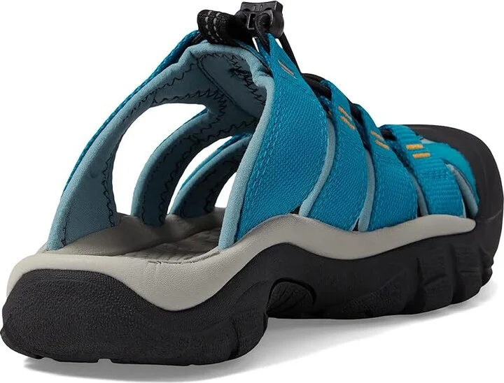 KEEN Newport Slide Women's Shoes Fjord Blue/Iceland Poppy : 7.5 B - Medium, Leather - Image 4