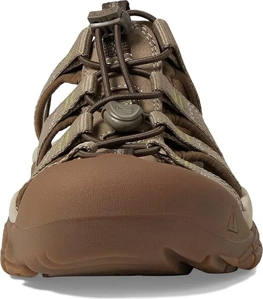 KEEN Newport Slide Women's Shoes Timberwolf/Tarragon : 8.5 B - Medium, Leather - Image 2