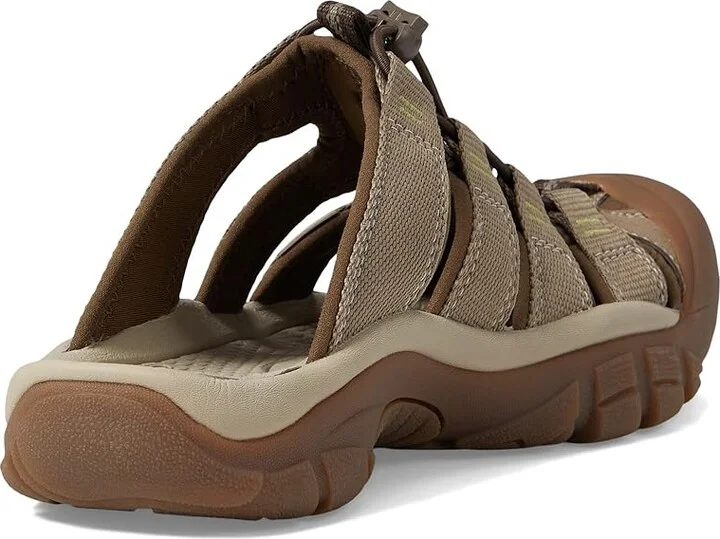 KEEN Newport Slide Women's Shoes Timberwolf/Tarragon : 8.5 B - Medium, Leather - Image 4