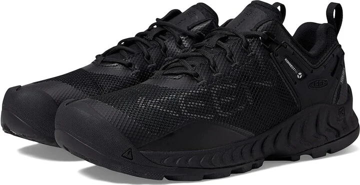 KEEN Nxis Evo WP Men's Shoes Triple Black : 9.5 D - Medium, Textile