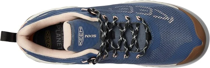 KEEN Nxis Evo WP Women's Shoes Vintage Indigo/Peachy Keen : 6.5 B - Medium, Textile - Image 2