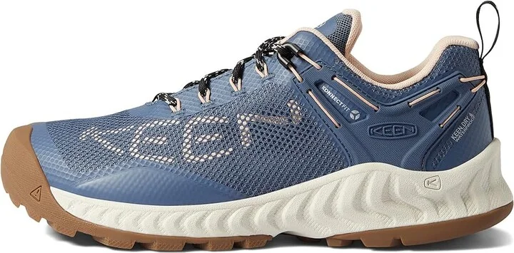 KEEN Nxis Evo WP Women's Shoes Vintage Indigo/Peachy Keen : 6.5 B - Medium, Textile - Image 6