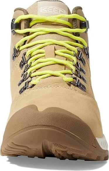 KEEN NXIS Explorer Mid Waterproof Women's Shoes Safari/Birch : 6.5 B - Medium, Leather/Textile - Image 2