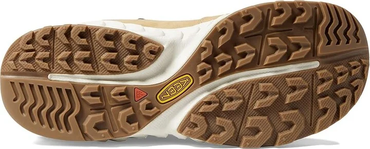 KEEN NXIS Explorer Mid Waterproof Women's Shoes Safari/Birch : 6.5 B - Medium, Leather/Textile - Image 3