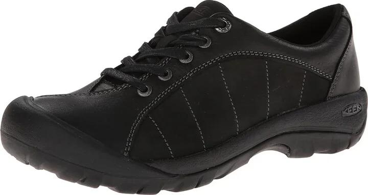KEEN Presidio Women's Lace up casual Shoes Black/Magnet : 9.5 B - Medium, Leather - Image 2