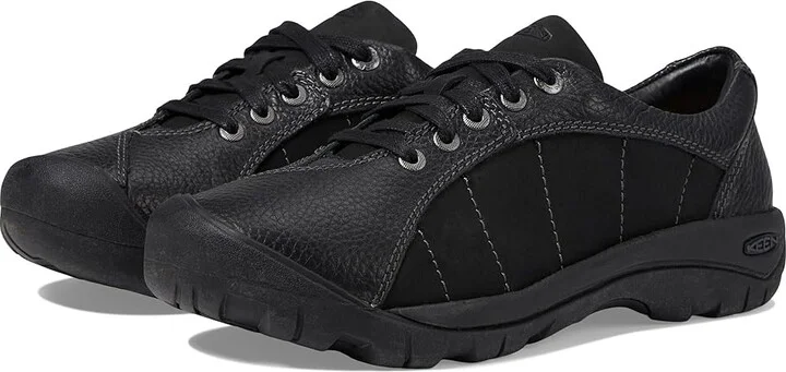 KEEN Presidio Women's Lace up casual Shoes Black/Magnet : 9.5 B - Medium, Leather