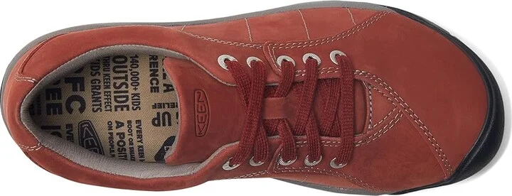 KEEN Presidio Women's Lace up casual Shoes Fired Brick : 9.5 B - Medium, Leather - Image 2