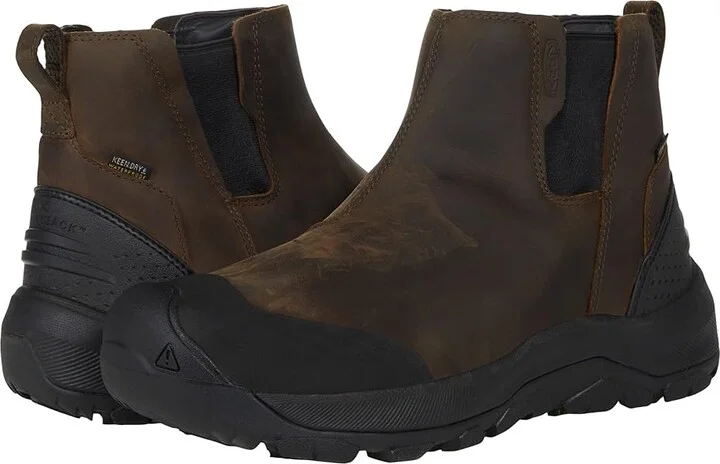 KEEN Revel IV Chelsea Men's Shoes Canteen/Black : 9.5 D - Medium, Leather/Textile