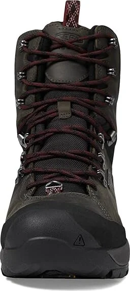 KEEN Revel IV High Polar Men's Shoes Magnet/Red Carpet : 9.5 D - Medium, Textile/Leather - Image 2